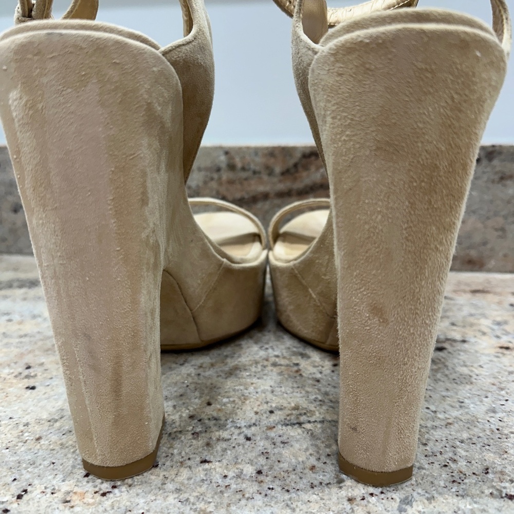 Stuart Weitzman Suede Heels - Picture 7 of 9